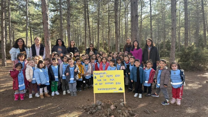 ESKİŞEHİR BÜYÜKŞEHİR BELEDİYESİ ÇOCUKLARI DOĞAYLA BULUŞTURDU MİNİKLER ORMANI KEŞFETTİ!