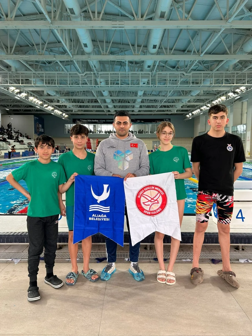 ALİAĞA BELEDİYESİ AGM SPOR YÜZME TAKIMI MİLLİ TAKIM SEÇMELERİNE KATILIM HAKKI KAZANDI