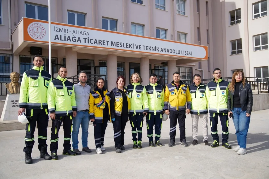 İzmir Aliağa’da ABAK ekipleri mart ayında eğitim ve tatbikatlarla afet bilincini sahaya taşıdı