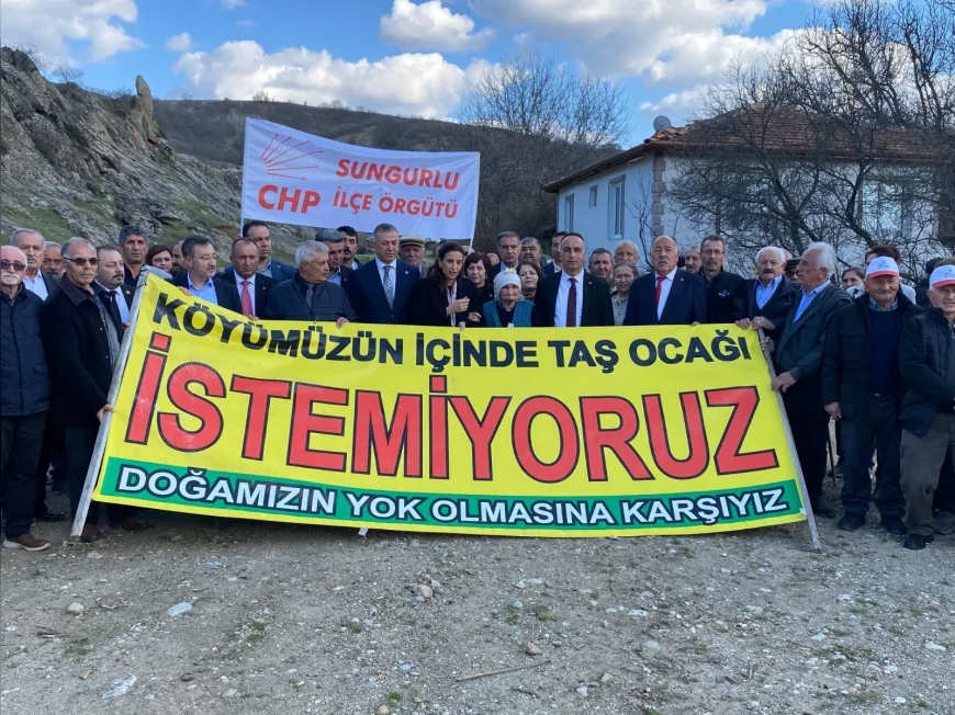 CHP Genel Başkan Yardımcısı Evrim Rızvanoğlu: “Köy halkını toprağından koparamazsınız”