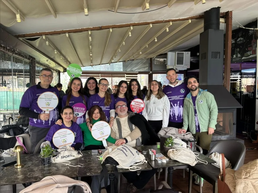 Türk Kanser Derneği ve Sportive Kanser Haftası’nda farkındalık için yürüyüş ve etkinlik düzenledi