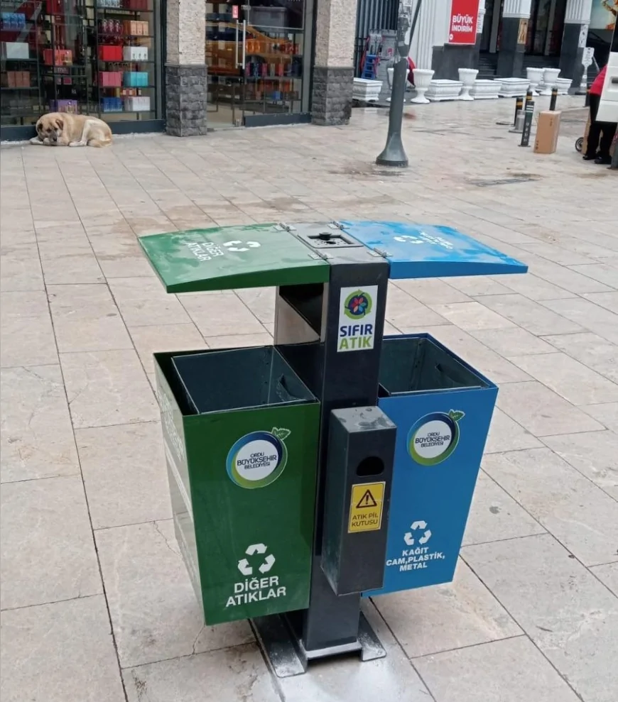 Ordu Büyükşehir Belediyesi 700 yeni sıfır atık kutusu ile çevre bilincini yaygınlaştırma seferberliği başlattı