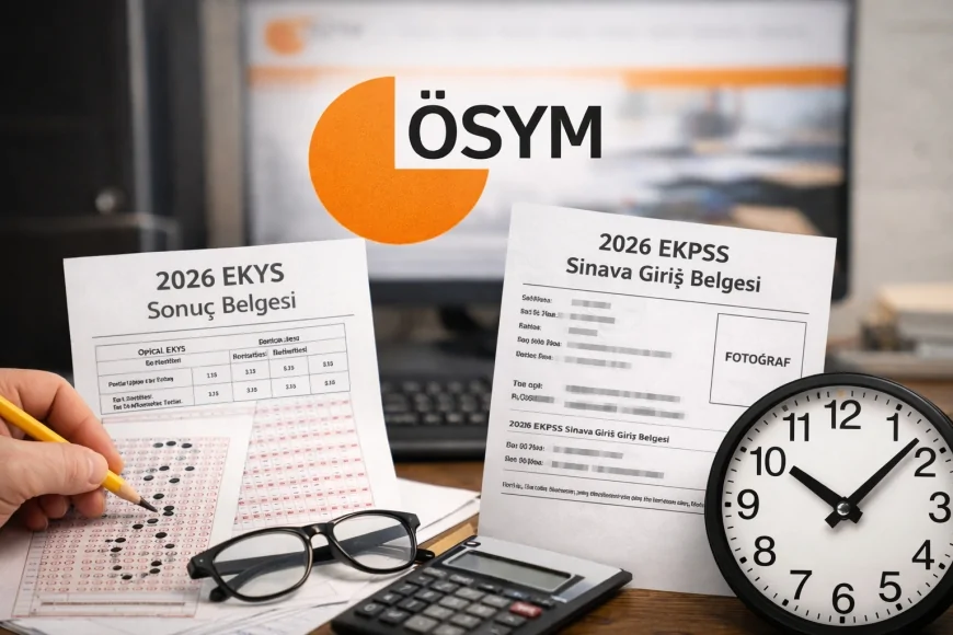 ÖSYM 2026 MEB EKYS sonuçlarını, cevap kağıtlarını ve EKPSS giriş belgelerini erişime açtı