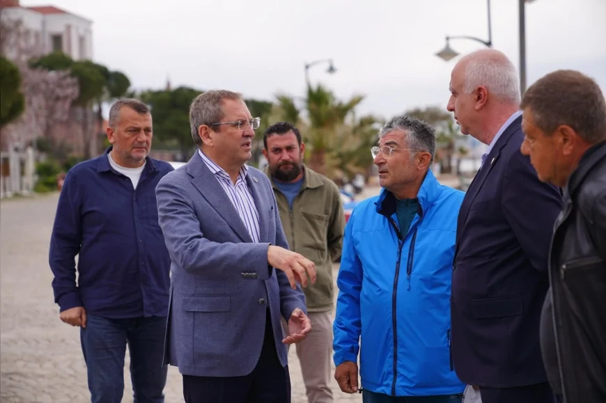 AYVALIK BELEDİYE BAŞKANI MESUT ERGİN CUNDA’DA DEVAM EDEN VE PLANLANAN PROJELERİ SAHADA İNCELEDİ