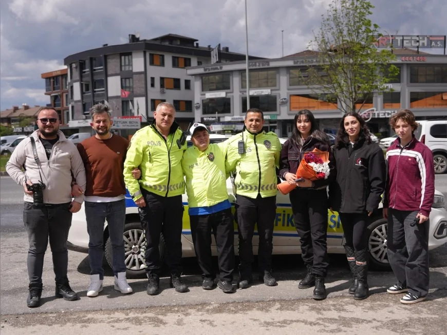 Düzce Belediyesi’nden Polis Haftasında Duygulandıran Sürpriz Organizasyon