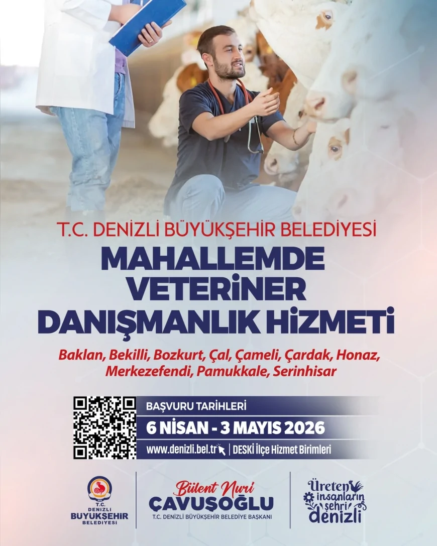DENİZLİ BÜYÜKŞEHİR BELEDİYESİ MAHALLEMDE VETERİNER DANIŞMANLIK HİZMETİ PROJESİNİN İKİNCİ DÖNEM BAŞVURULARINI BAŞLATTI