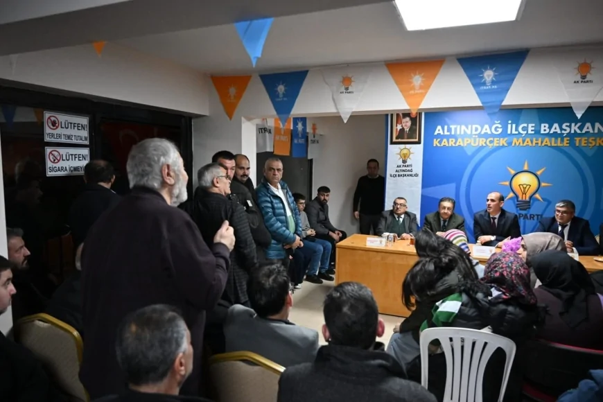 ALTINDAĞ BELEDİYE BAŞKANI DR VEYSEL TİRYAKİ KARAPÜRÇEK MAHALLESİ SAKİNLERİYLE BİR ARAYA GELDİ