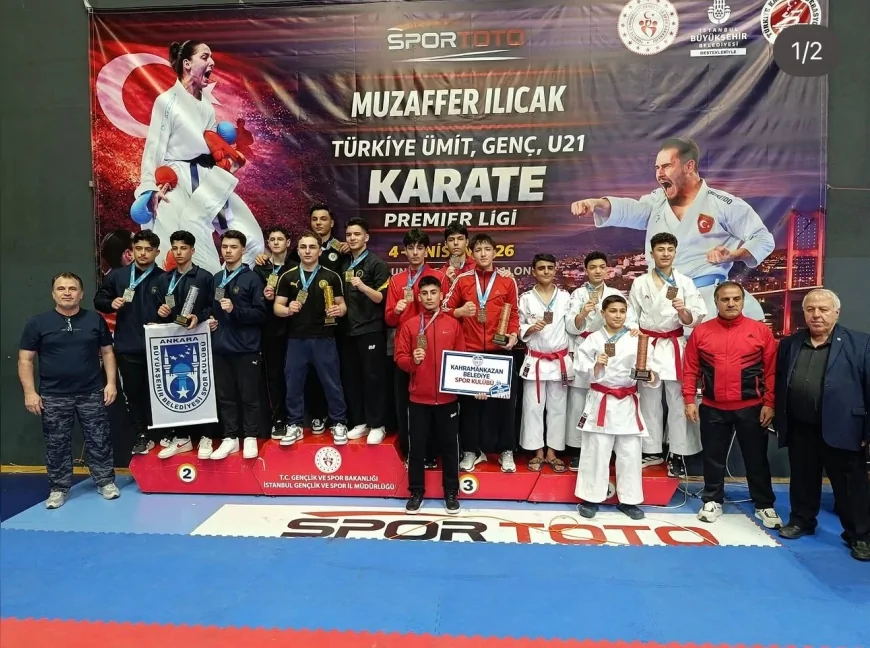 Kahramankazan Belediye Spor Kulübü Karate Takımı Türkiye Üçüncülüğü Elde Etti
