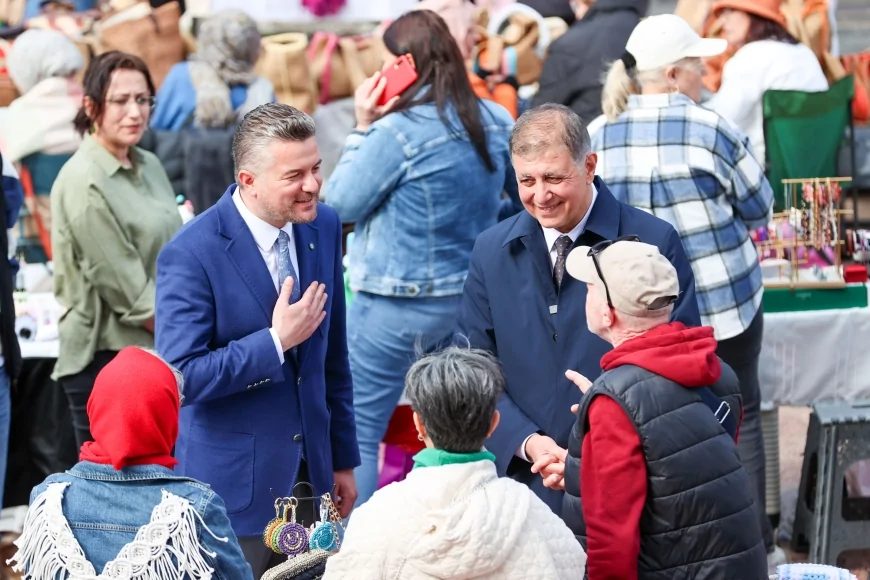 BUCA BELEDİYE BAŞKANI GÖRKEM DUMAN: “ÜRETEN KADINLARIN YANINDA OLMAYA DEVAM EDECEĞİZ”