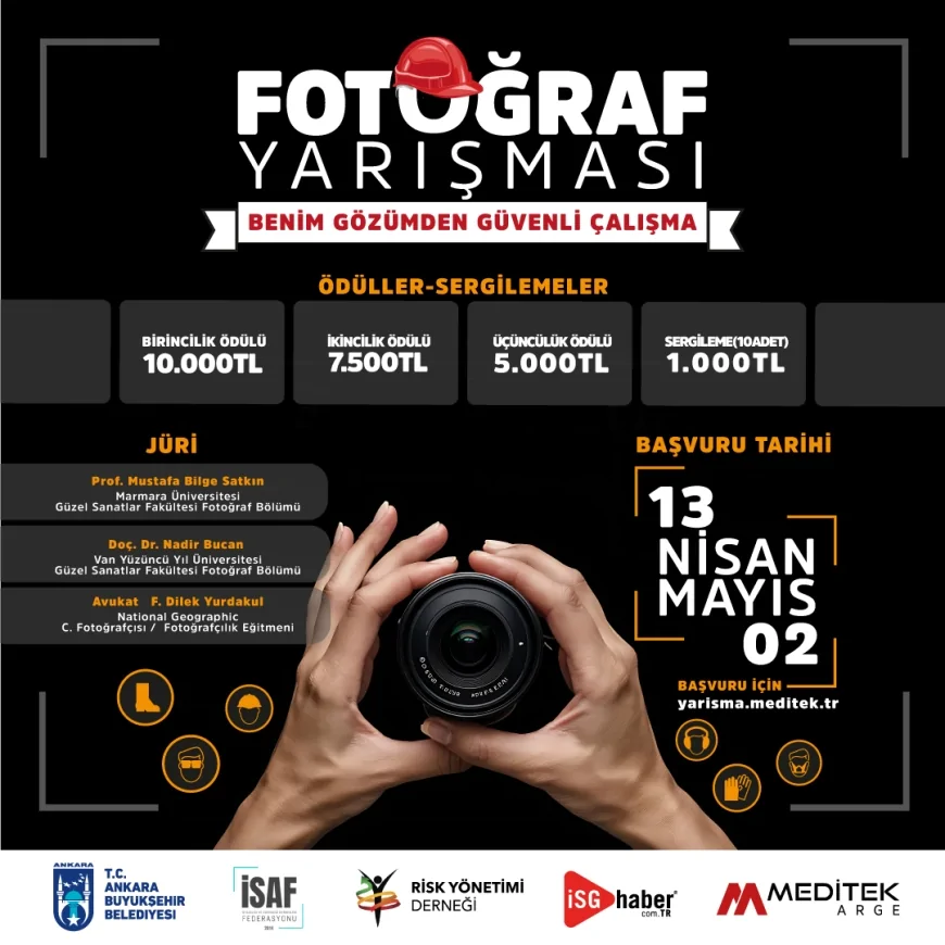 ANKARA BÜYÜKŞEHİR BELEDİYESİNDEN “GÖZÜMDEN GÜVENLİ ÇALIŞMA” FOTOĞRAF YARIŞMASI BAŞVURULARI BAŞLADI!