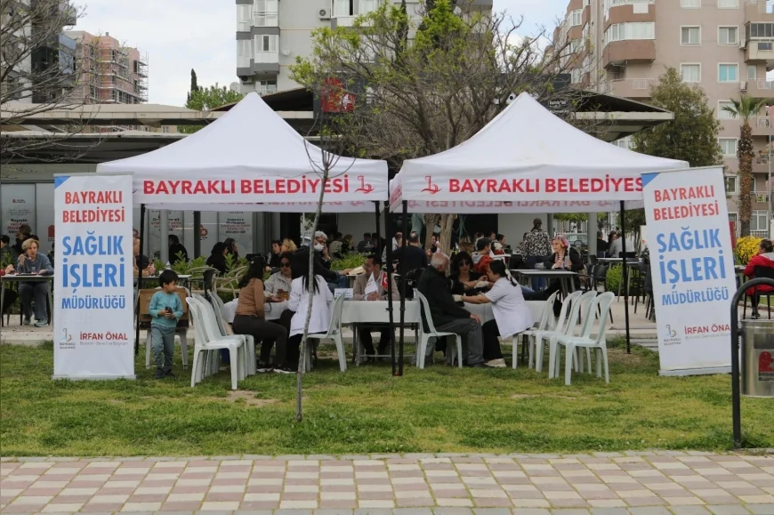 İzmir Bayraklı Belediyesi Dünya Sağlık Haftası’nda ücretsiz hizmetleri vatandaşla buluşturdu!