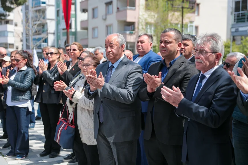 ALİAĞA’DA ATATÜRK’ÜN KENTE GELİŞİNİN 92’NCİ YILI TÖRENLE ANILDI