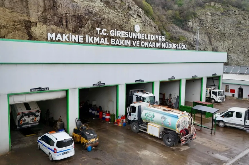 Giresun Belediyesi Makina İkmal Müdürlüğü 167 Araçlık Filoyla Hizmette Aksamayı Önledi