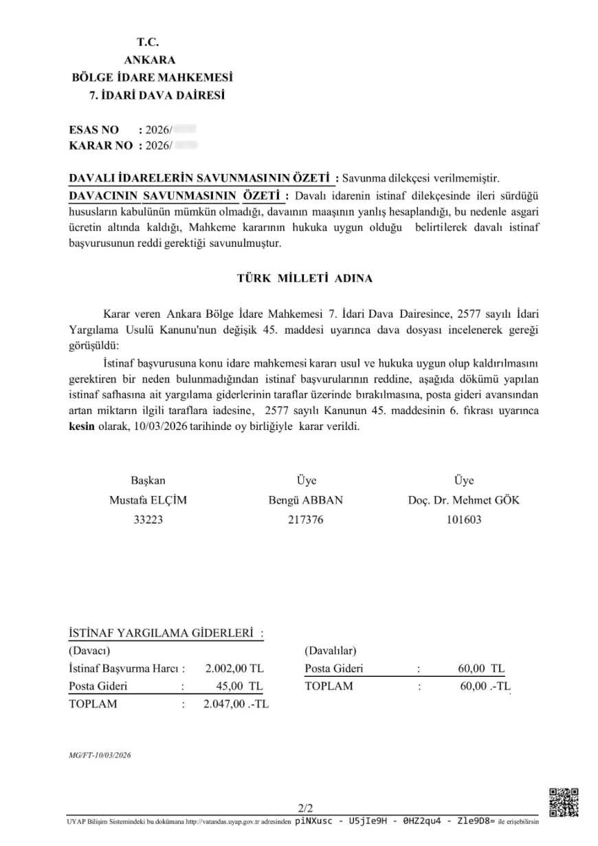 Türk Diyanet Vakıf-Sen: “Vekil Din Görevlilerinin Mali Hak Kayıpları Hukuken Kabul Edilemez”