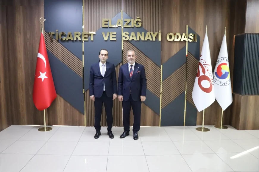 Kovancılar Kaymakamı Abdulhamid Uyar Elazığ TSO’yu ziyaret etti OSB projesi masaya yatırıldı