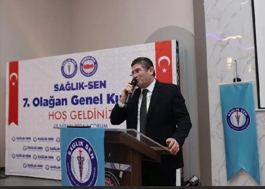 SAĞLIK-SEN ÇORUM ŞUBE BAŞKANI AHMET SAATCİ “BU BAŞARI SAHADAKİ EMEĞİN SONUCUDUR” DİYEREK YENİDEN SEÇİLDİ