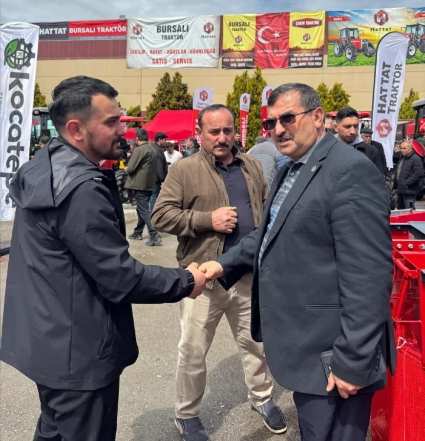 Çorum Ziraat Odası Başkanı Adem Özdemir Tarım ve Hayvancılık Fuarı’nda üreticilerle buluştu