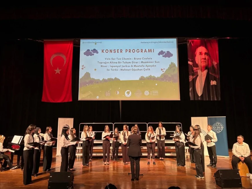 Çorum Güzel Sanatlar Lisesi Korosu Ankara’daki Festivalde Prestijli Ödül Kazandı