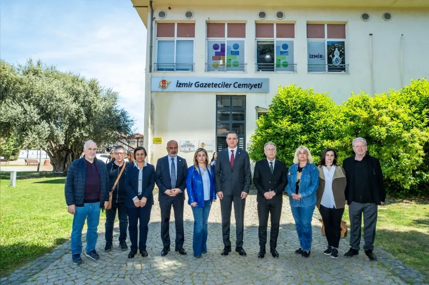 Türkiye Barolar Birliği Başkanı Erinç Sağkan İzmir Gazeteciler Cemiyeti Ziyaretinde Akbelen Sürecine Dikkat Çekti
