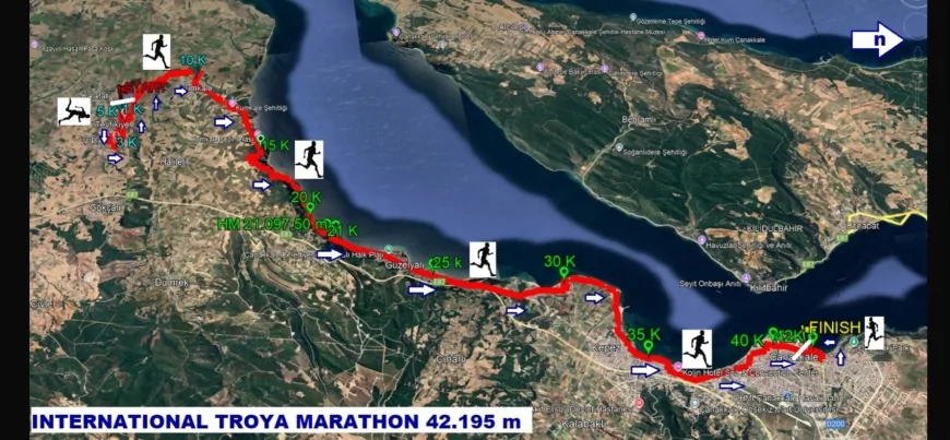 ÇANAKKALE’DE SPX TROYA MARATONU İÇİN GENİŞ GÜZERGÂHTA YOL KAPAMALARI VE PARK UYARILARI AÇIKLANDI