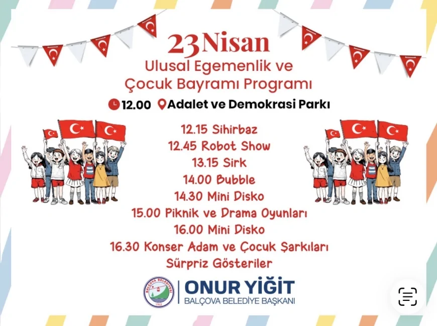 İzmir Balçova’da 23 Nisan Coşkusu Etkinliklerle İlçeye Yayılacak