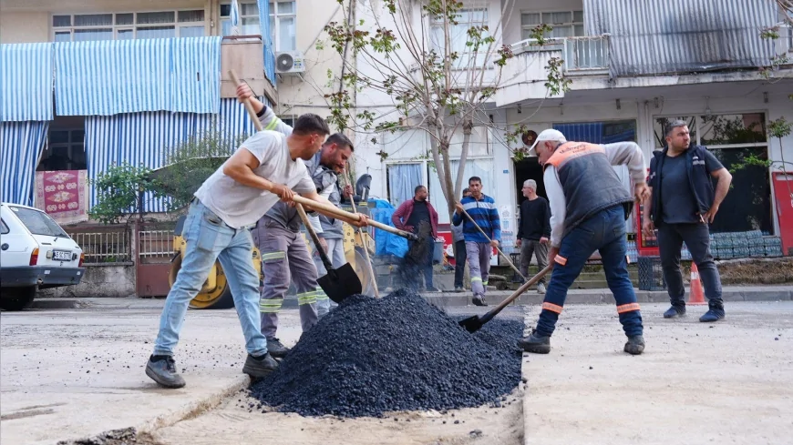 Salihli Belediyesi Altyapı Çalışmaları Sonrası Bozulan Yollarda Onarıma Başladı