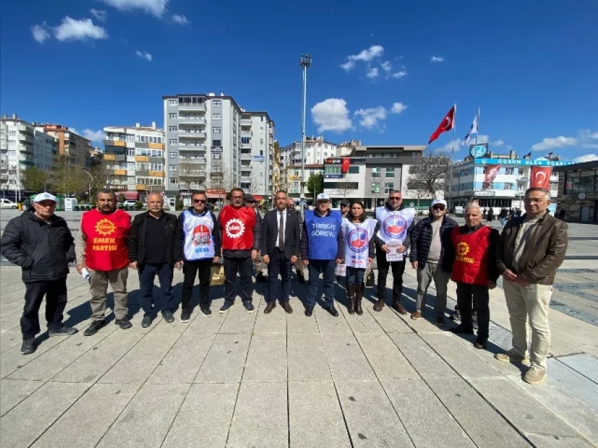Çorum’da 1 Mayıs Kadeş Barış Meydanı’nda Miting ve Yürüyüşle Kutlanacak