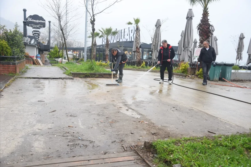 Giresun Belediyesi Saha Ekipleri Kent Genelinde Çalışmalarına Hız Verdi