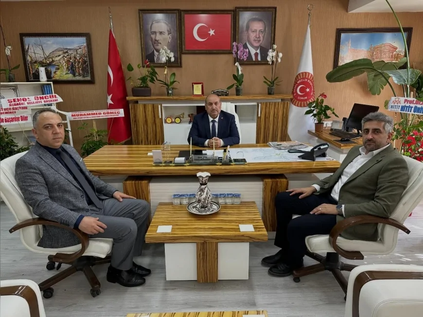 Çorum İl Genel Meclis Başkanı Duran Bıyık’a Başhekim Gömeç ve Müdür Kocatürk’ten hayırlı olsun ziyareti