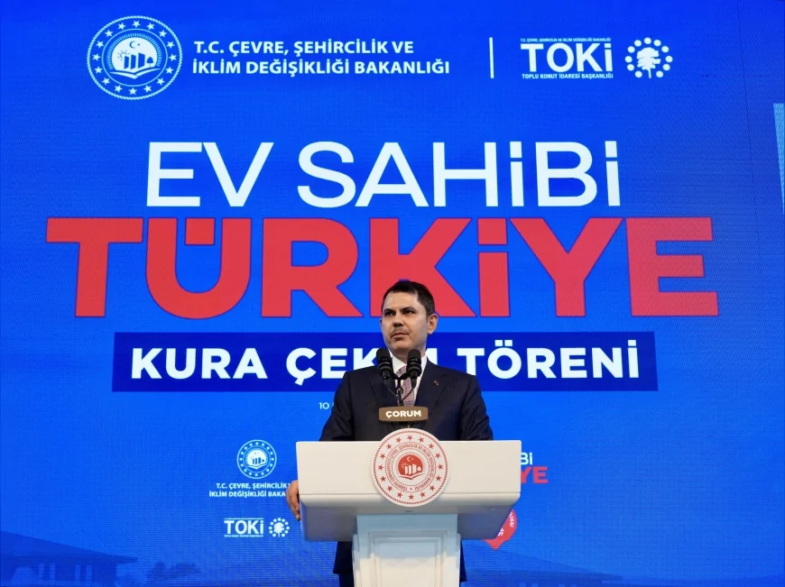 Çevre Şehircilik ve İklim Değişikliği Bakanı Murat Kurum: “Yüzyılın Konut Projesi’nde 81 ilde kura süreci tamamlandı”
