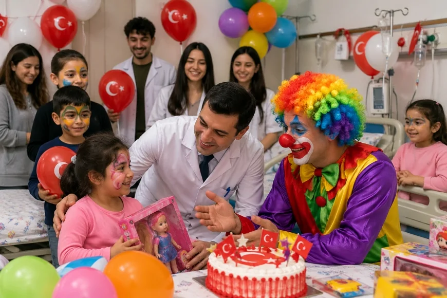 Diyarbakır’da Hastanede Tedavi Gören Çocuklara 23 Nisan’da Bayram Coşkusu Yaşatıldı