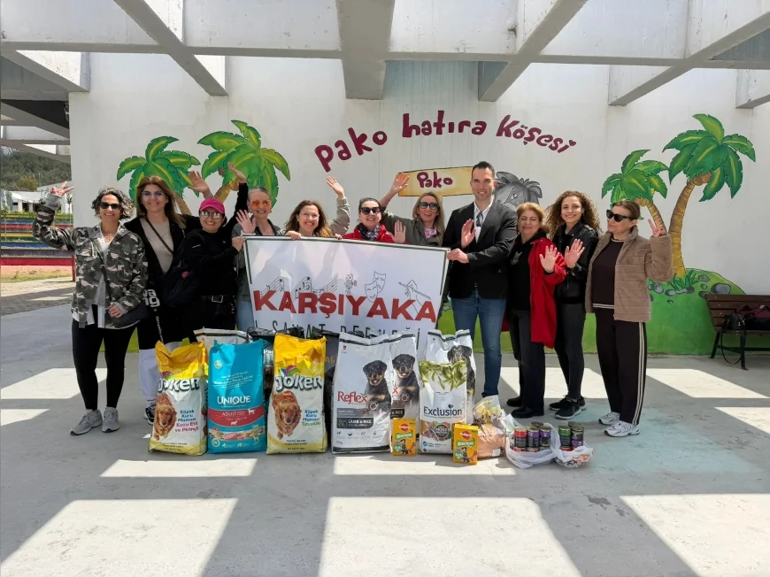 Karşıyaka Sanat Derneği’nden İzmir’deki PAKO Kampüsü’ne sokak hayvanları için mama desteği