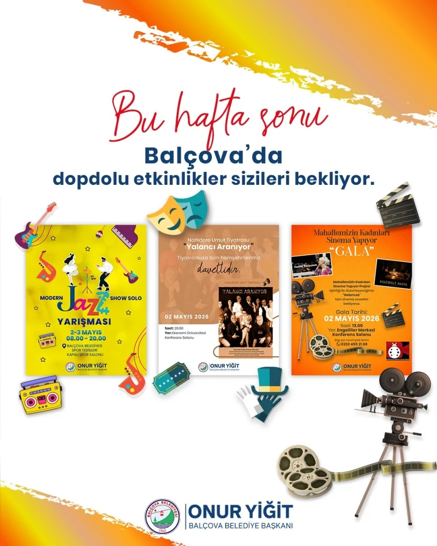 Balçova’da hafta sonu kültür ve sanat etkinlikleriyle dolu program başlıyor