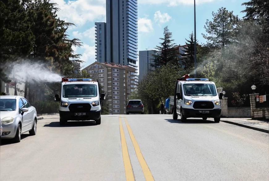 Çankaya Belediyesi Yaz Öncesi Vektörle Mücadelede İlaçlama Çalışmalarını İlçe Genelinde Yoğunlaştırdı