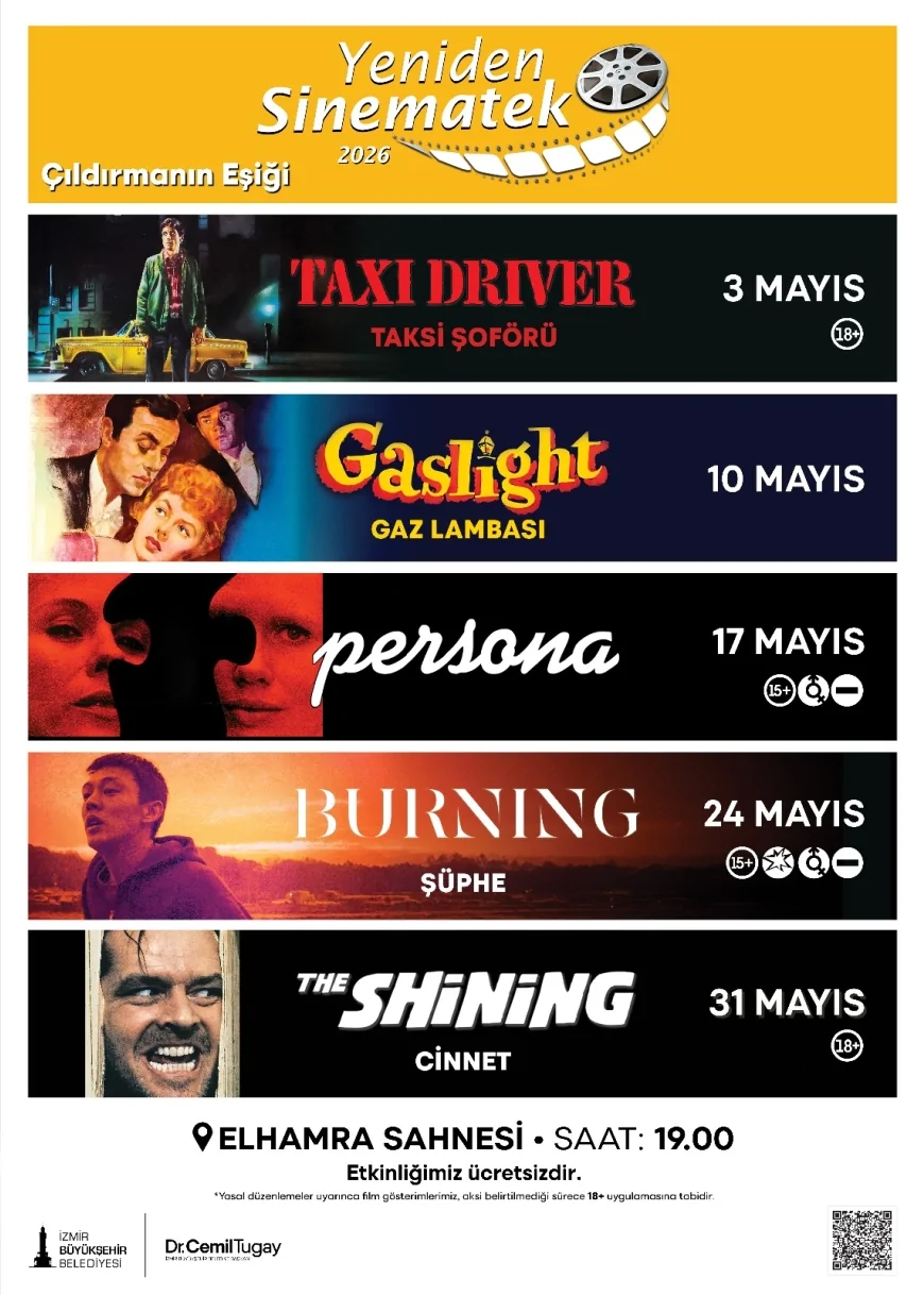 İzmir Büyükşehir Belediyesi Yeniden Sinematek Mayısta “Çıldırmanın Eşiği” Temasıyla İzleyiciyle Buluşuyor