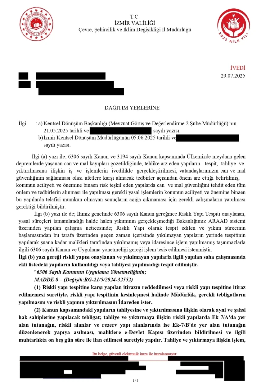 İzmir Büyükşehir Belediyesi Çankaya Katlı Otoparkı İçin “Kapatma Kararı Yasal Zorunluluk” Açıklaması Yaptı