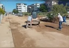 Efeler Belediyesi ekipleri su patlağı sonrası çamura dönen sokağı kısa sürede yeniden kullanıma açtı