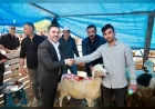 Nevşehir Belediye Başkanı Rasim Arı Kurban Bayramı öncesi hayvan pazarını ziyaret etti