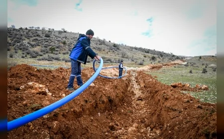Malatya Arapgir Yaylacık Mahallesi’nde 6,5 kilometrelik içme suyu hattı ve 100 tonluk depo tamamlandı