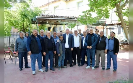 MENDERES BELEDİYE BAŞKANI İLKAY ÇİÇEK SAHADA İNCELEMELERDE BULUNDU