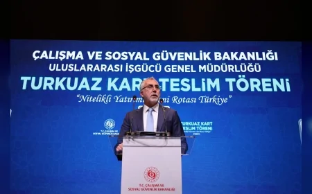 Çalışma ve Sosyal Güvenlik Bakanı Prof. Dr. Vedat Işıkhan: “Turkuaz Kart bir izin değil güçlü bir davettir”