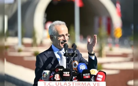 ULAŞTIRMA VE ALTYAPI BAKANI ABDULKADİR URALOĞLU: “ÇORUM-LAÇİN YOLU İLE SEYAHAT SÜRESİNİ YARI YARIYA AZALTTIK”