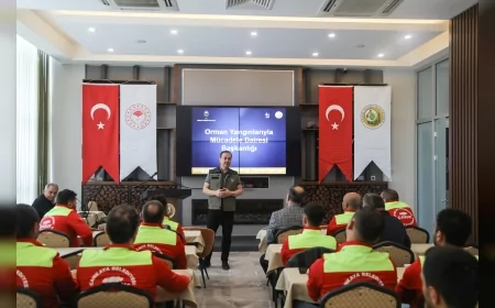 Çankaya Belediyesi ÇABUK Gönüllüleri Orman Yangınlarına Karşı Kapsamlı Eğitimden Geçti!