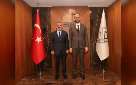 Sincan Belediye Başkanı Murat Ercan Ankara’da Kentsel Dönüşüm Başkanı Hakkı Alp ile projeleri görüştü