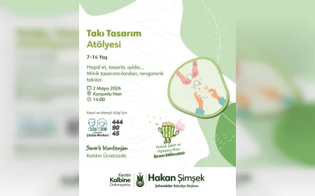 Manisa Şehzadeler Belediyesi çocuklar için Takı Tasarım Atölyesi düzenliyor