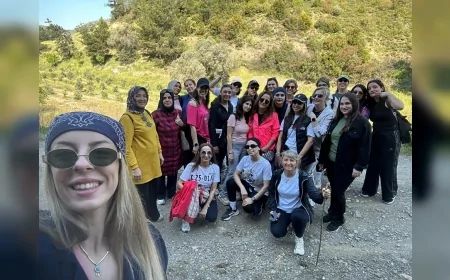 Menderes Belediyesi kadın kursiyerleri Balaban Göleti’nde doğa yürüyüşünde buluşturdu!