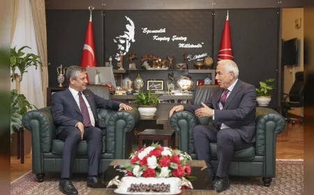 CHP Genel Başkanı Özgür Özel, CUMHA Cumhur Haber Ajansı ile Makamında Bir Araya Geldi