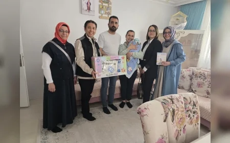 Çorum’da Bebek Dostu Şehir Projesiyle Anneler ve Yenidoğanlar Evlerinde Destekleniyor