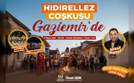GAZİEMİR BELEDİYE BAŞKANI ÜNAL IŞIK: “HIDIRELLEZ COŞKUSUNU HEP BİRLİKTE YAŞAYACAĞIZ”
