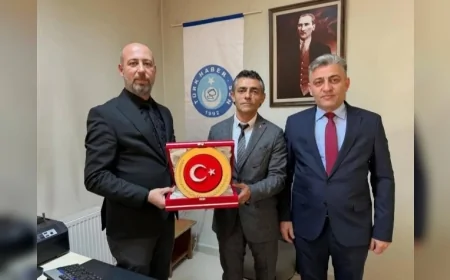 MHP Çorum Merkez İlçe Başkanı Mustafa Serdar Avcu’dan Türk Haber-Sen’e ziyaret